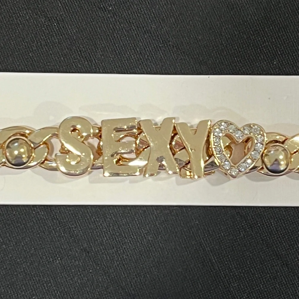 NWT Gold tone SEXY Women's Bracelet